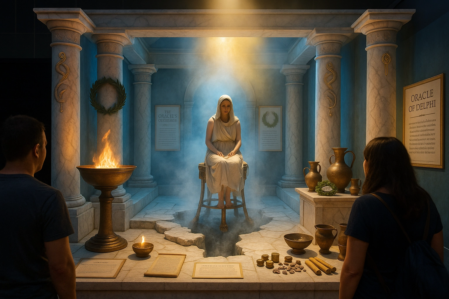 Ancient Greek Temple Display