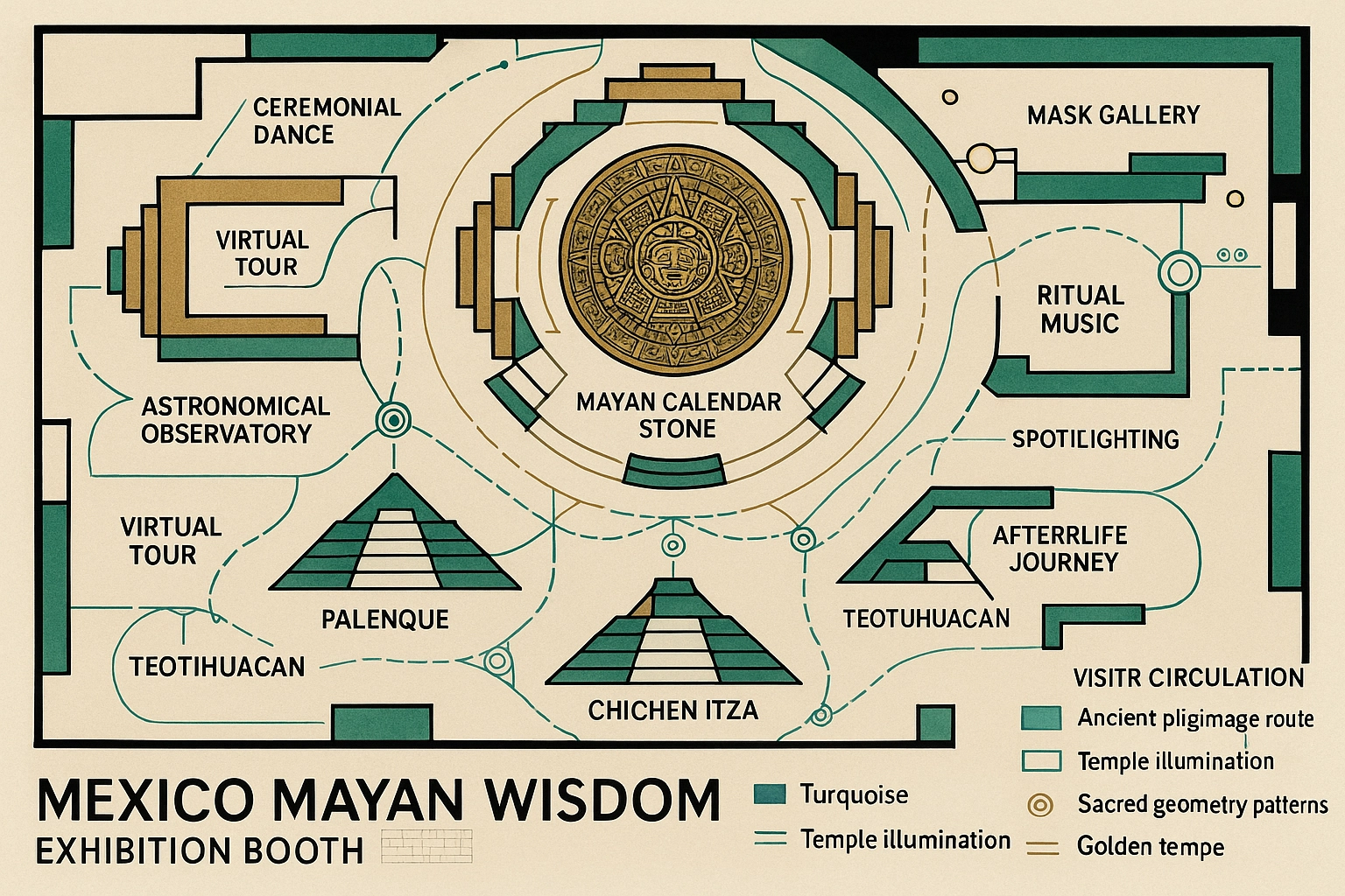 Mayan Wisdom Exhibition Display